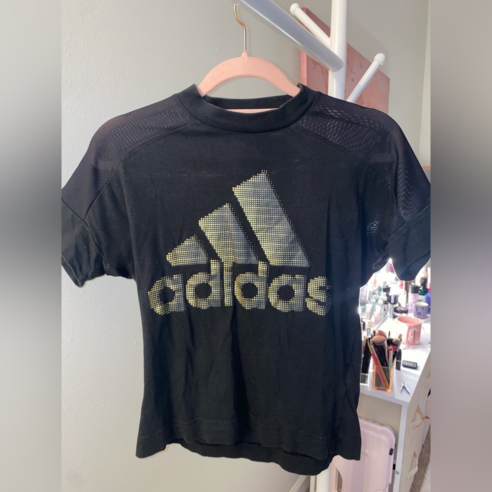 Adidas Women's Training Cropped Glam T-shirt